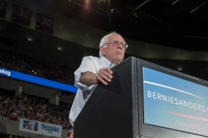 Socialism in our time? Jeremy Corbyn's grassroots appeal mirrors the huge audiences turning out for US presidential hopeful Bernie Sanders, another democratic socialist. (Benjamin Kerensa) 